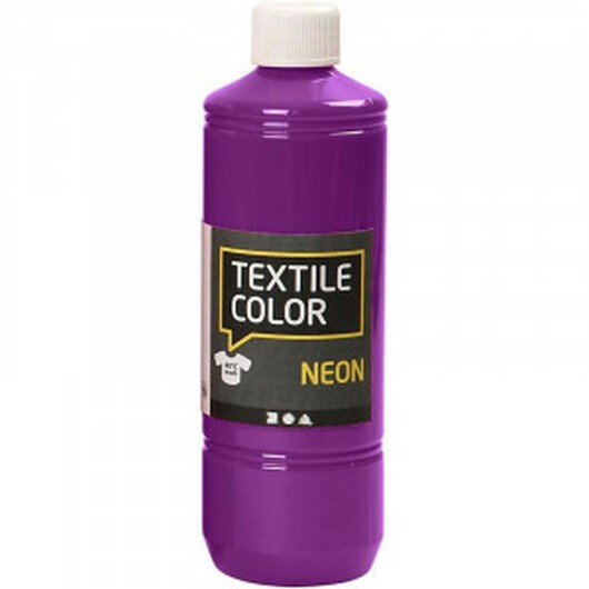 Textilfärg, neonlila, 500 ml/ 1 flaska