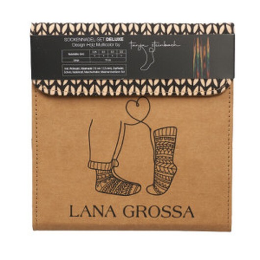 Lana Grossa Deluxe Strumpstickeset Trä 15 cm