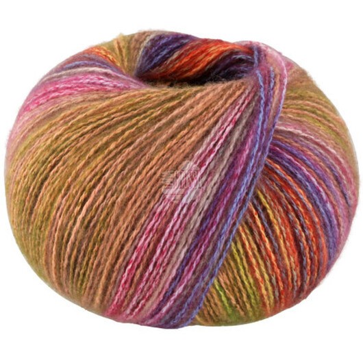 Lana Grossa Gianna Garn 2 Grått/blått/orange/gult/grönt/grönt/rött/lila/petrol