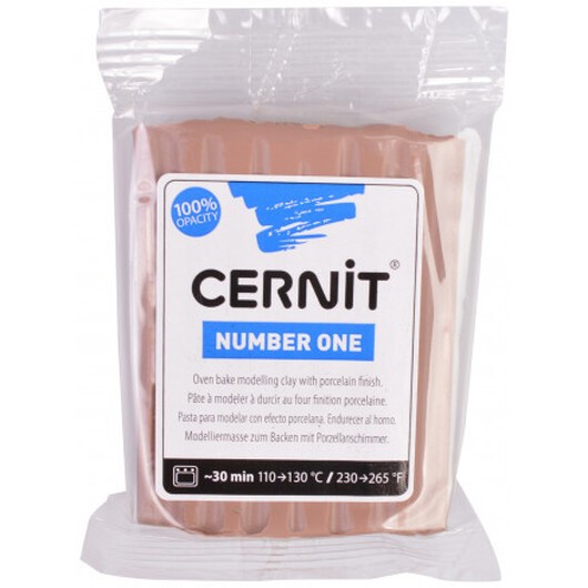 Cernit Modellera Unicolor 812 Ljusbrun 56g