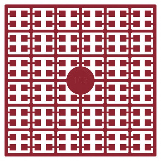 Pixelhobby Midi Pärlor 102 Bordeaux Röd 2x2mm - 140 pixels