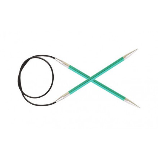 KnitPro Zing Aluminium Rundstickor 80cm 8,00mm / 31.5in US11 Emerald