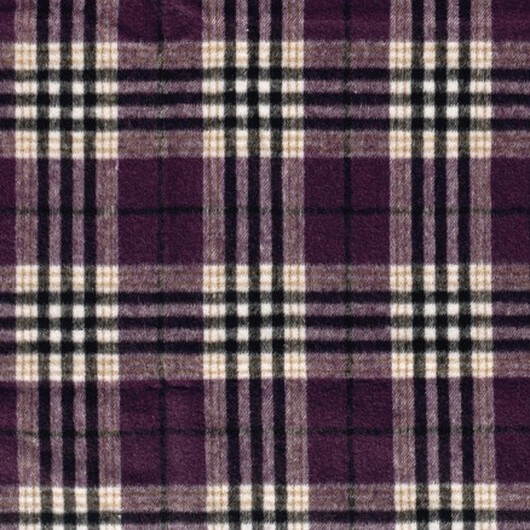 Jacquardtyg 145cm 045 - Mörklila med rutor