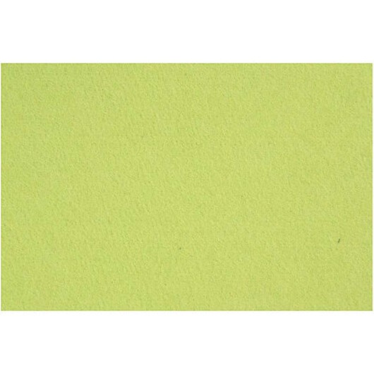 Hobbyfilt, ark 42x60 cm, tjocklek 3 mm, ljusgrön, 1 ark