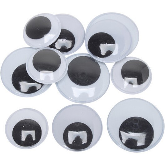 Rörliga Ãgon, stl. 30+35+40 mm, Maxi, 150 par, 300 st./ 1 förp.