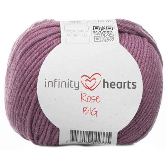 Infinity Hearts Rose Big Garn 78 Mörk Gammelrosa