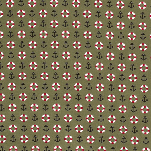 Bomullspoplin Tyg 150cm 027 Maritim - 50cm