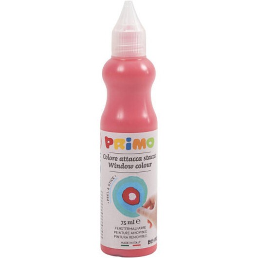 Fönsterfärg, D: 3,2 cm, ca. 75 ml, röd, 75 ml/ 1 flaska