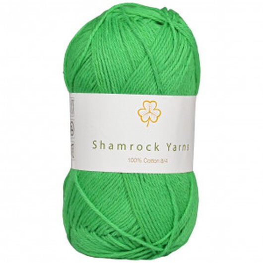 Shamrock Yarns 100% Bomull Garn 15 Klar Grön