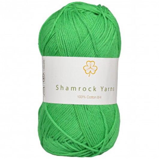 Shamrock Yarns 100% Bomull Garn 15 Klar Grön