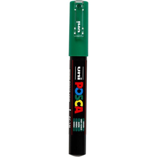 Posca Marker , nr. PC-1M, spets 0,7 mm, extra fine, grön, 1 st.