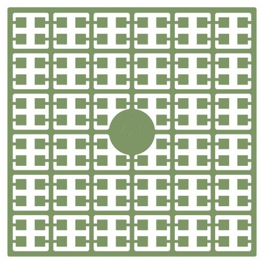 Pixelhobby Midi Pärlor 421 Klar Ormbunke 2x2mm - 140 pixels