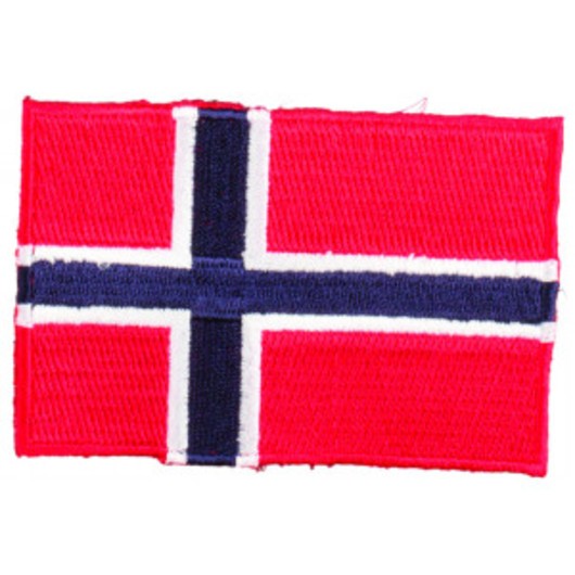 Strykmärke Flagga Norge 9x6cm - 1 st.