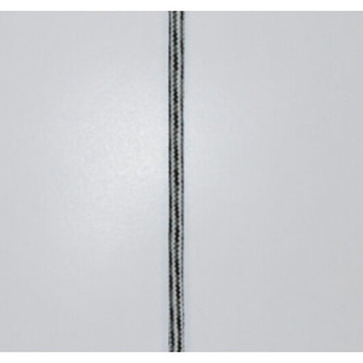 Anoraksnöre Polyester 6mm Grå/Svart - 50 cm