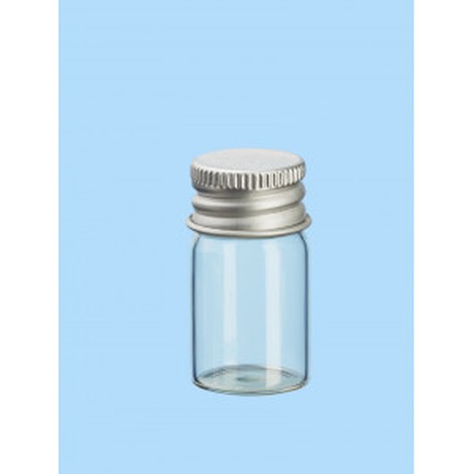 Mini Glasflaska/Burk med Lock 22x40mm - 6 st