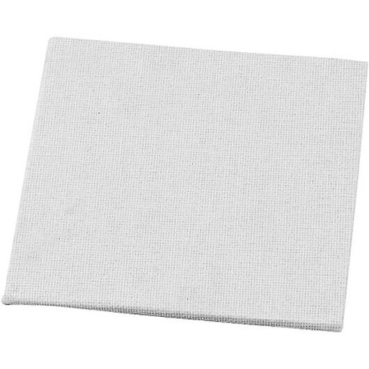 Målarskiva, storlek 10x10 cm, tjocklek 3 mm, 280 g, vit, 1 st.