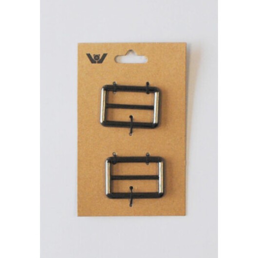 Spänne Justerbart 32mm Gun Metal - 2 st