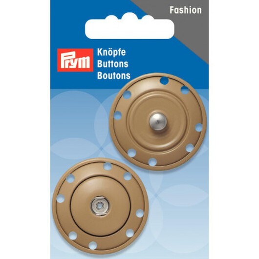 Prym Tryckknappar Beige 35mm - 2 st.