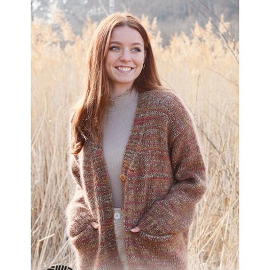 All about Autumn Cardigan by DROPS Design - Cardigan Stickmönster str. S - XXXL