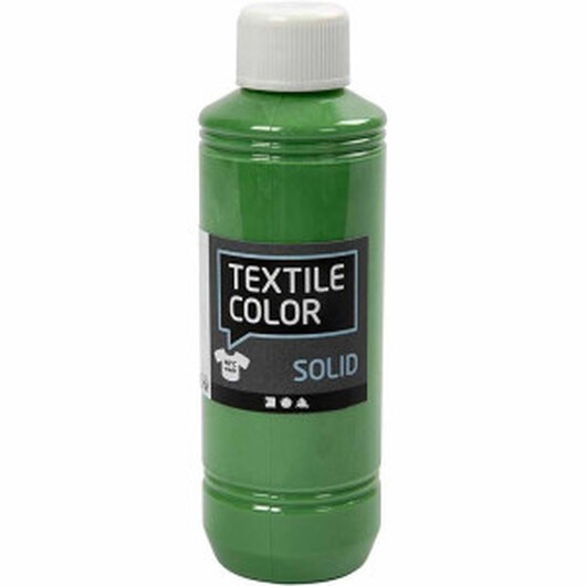 Solid textilfärg, täckande, briljantgrön, 250ml/ 1 flaska