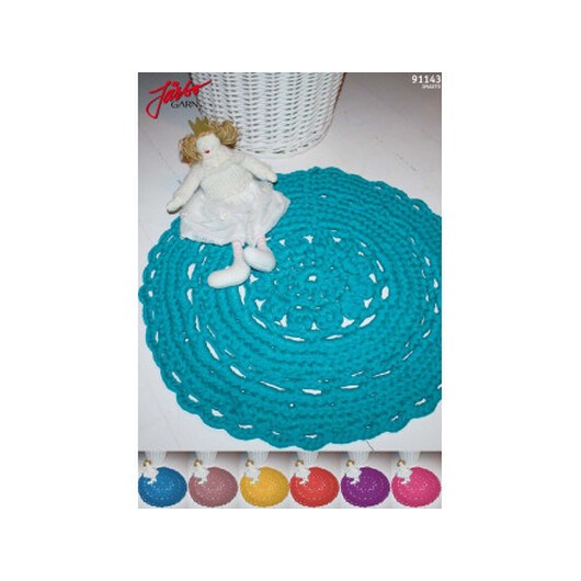 Hoooked Flora Matta - Matta Virkmönster