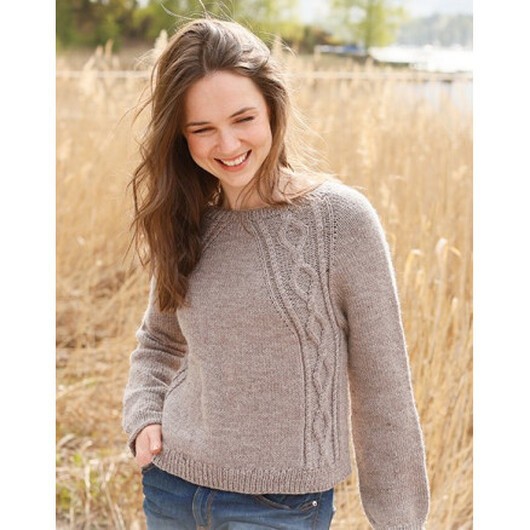 Autumn in the Air by DROPS Design - Tröja Stickmönster str. S - XXXL