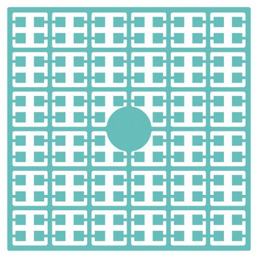 Pixelhobby Midi Pärlor 536 Ljus Petrol 2x2mm - 140 pixels