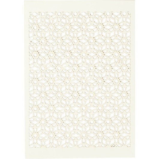 Spetskartong, ark 10,5x15 cm, 200 g, råvit, 10 st./ 1 förp.