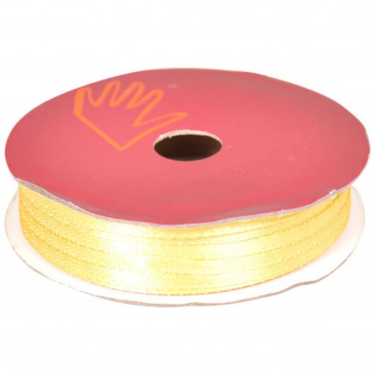 Satinband Gul 3mm - 10m