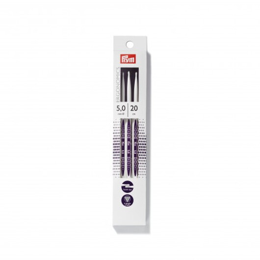 Prym Ergonomics Strumpstickor Plast 20cm 5,00mm / 7.9in US8