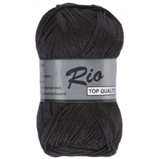 Lammy Rio Garn Unicolor 01 Svart