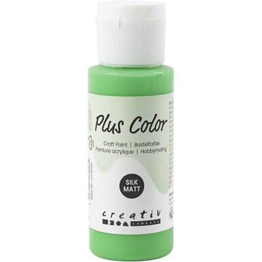 Plus Color Hobbyfärg, bright green, 60 ml/ 1 flaska