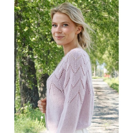 Wishing Well Cardigan by DROPS Design - Cardigan Stickmönster str. S - XXXL