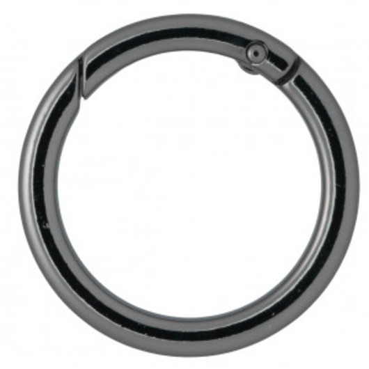 Infinity Hearts O-ring med Ãppning Mässing Gunmetal Ø37,6mm - 5 st