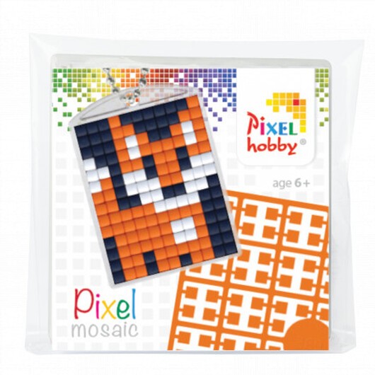 Pixelhobby Presentask Nyckelringsset Räv 3x4cm