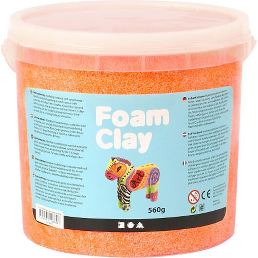 Foam ClayÂ® , neonorange, 560 g/ 1 hink