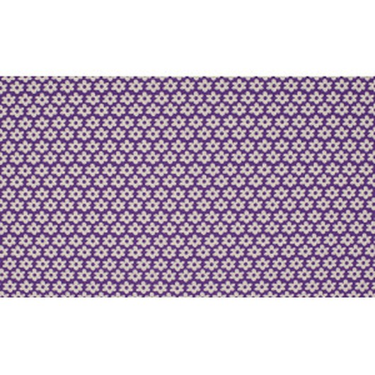 Minimals Bomullspoplin Tyg Print 43 Flower Purple 145cm - 50cm