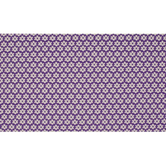 Minimals Bomullspoplin Tyg Print 43 Flower Purple 145cm - 50cm