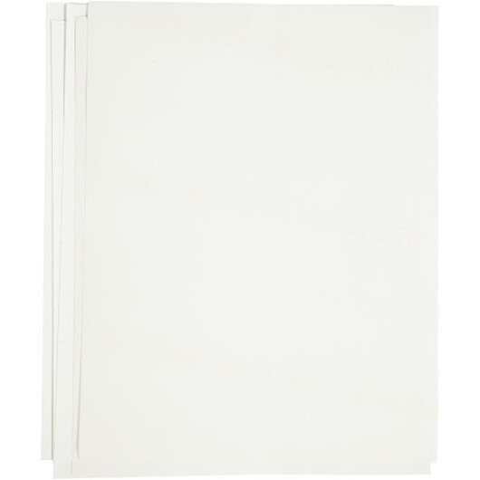 Transferark, ark 21,5x28 cm, till ljusa och mörka textilier, vit, 12 ark/ 1 förp.