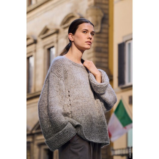 Tröja, Nebbia, Superkid Seta av Lana Grossa - Stickmönster för tröjor storlek 36-50