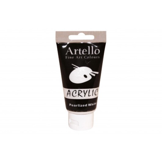 Artello Akrylfärg/Konstnärsfärg Pärlvit 75ml