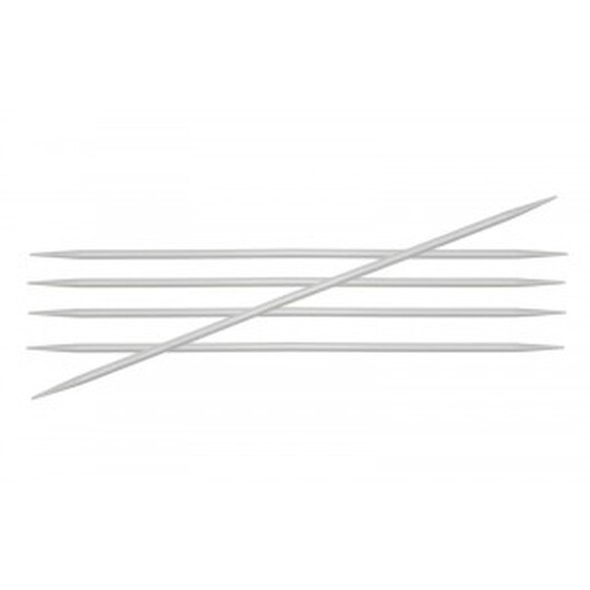 KnitPro Basix Aluminium Strumpstickor Aluminium 20cm 6,00mm / 7.9in US10
