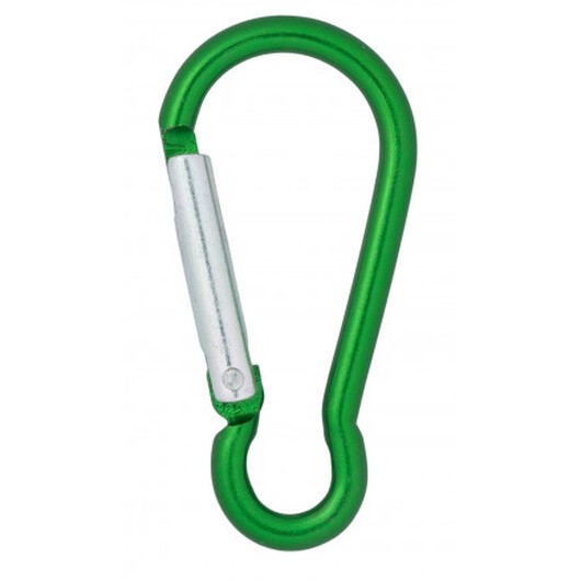 Infinity Hearts Karbinhake Aluminium Grön 48x25mm - 5 st