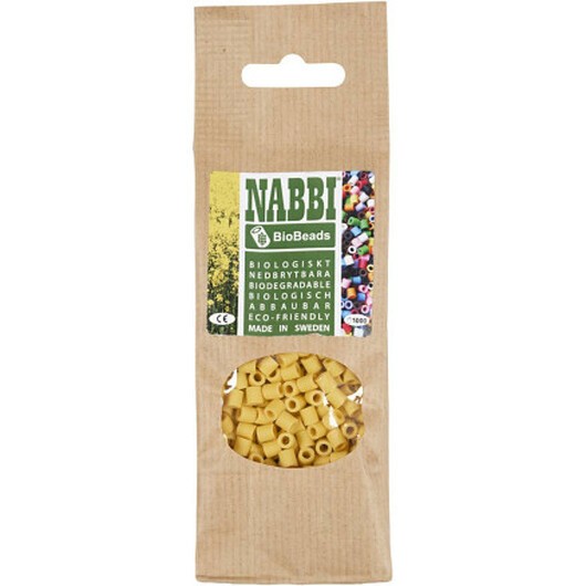 NABBI BioBeads, stl. 5x5 mm, Hålstl. 2.5 mm, medium, orange, 1000 st./ 1 förp.
