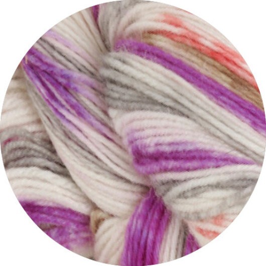 Lana Grossa Meilenweit 100 Merino Handfärgat Rainbow Garn 7013