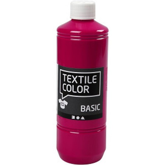 Textilfärg, primärröd, 500 ml/ 1 flaska