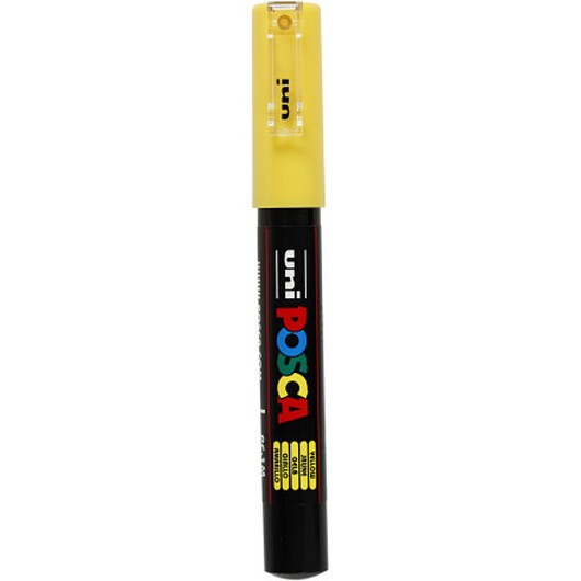Posca Marker , nr. PC-1M, spets 0,7 mm, extra fine, gul, 1 st.