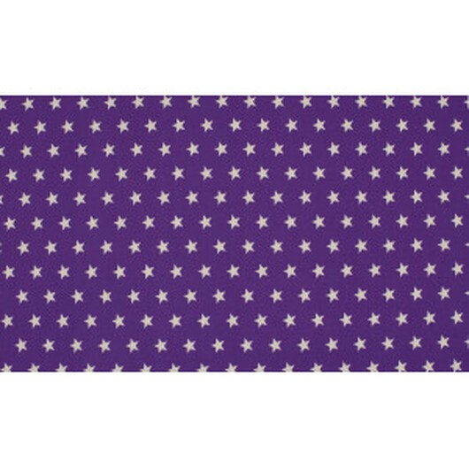 Minimals Bomullspoplin Tyg Print 143 Star Purple 145cm - 50cm