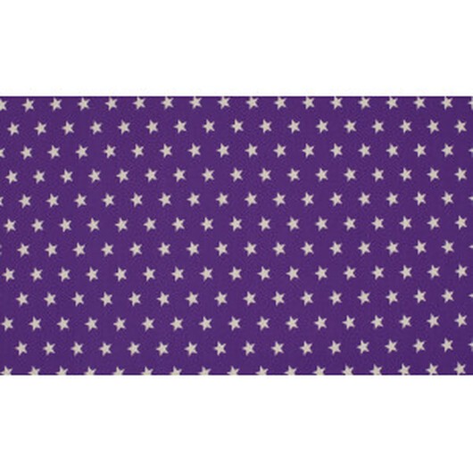 Minimals Bomullspoplin Tyg Print 143 Star Purple 145cm - 50cm