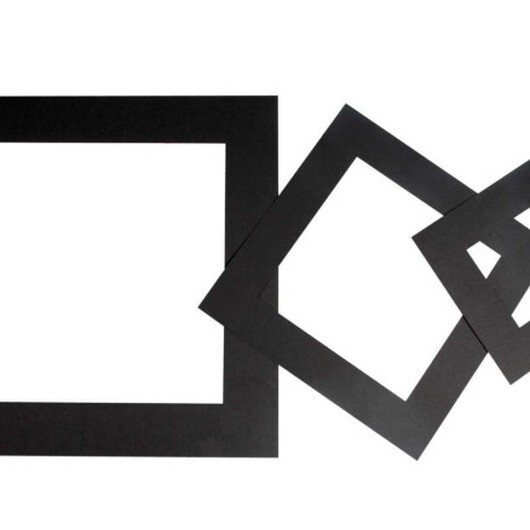 Passepartoutramar, tjocklek 0,4 mm, 270 g, svart, 75 st./ 1 förp.